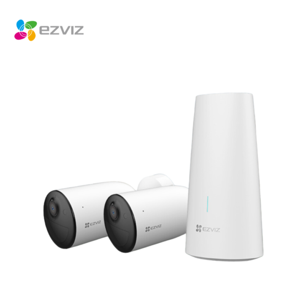 EZVIZ - Battery powered 2 Surveillance Camera Kit, 2.8mm, 3MP